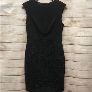 Ann Taylor Black Sheath Dress, Size 0